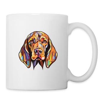Bracco Italiano race chien aquarelle illustration - Mug blanc - blanc - Droite