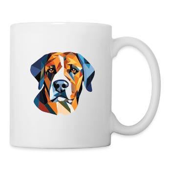 Braque Dauvergne Hunderasse Aquarell Illustration - Tasse - Weiß - Rechts