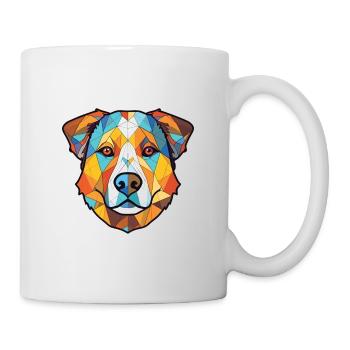 Chien de berger d’Asie centrale race verre aquarelle - Mug blanc - blanc - Droite