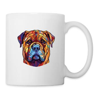 Illustration à l’aquarelle de race de chien chinois Shar Pei - Mug blanc - blanc - Droite
