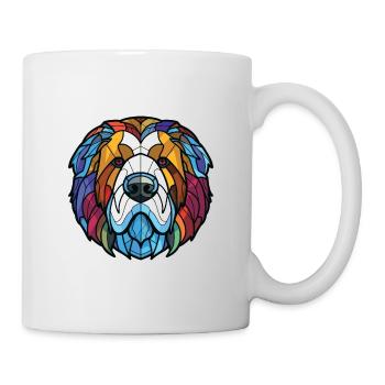Caucasian Ovcharka Dog Breed Colorful Watercolor - Mug - white - Right