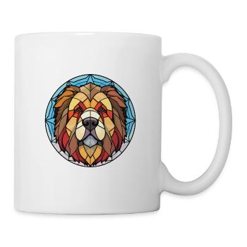 Caucasian Shepherd Dog Breed Colorful Watercolor - Mug - white - Right