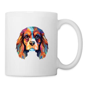 Cavalier King Charles Spaniel chien race aquarelle - Mug blanc - blanc - Droite