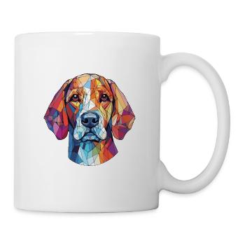 Cirnecco Delletna race de chien aquarelle colorée - Mug blanc - blanc - Droite
