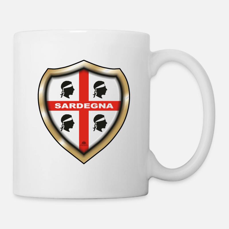 Écusson Sardaigne 4 landes - Mug blanc - blanc