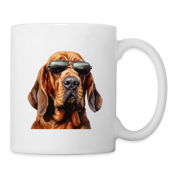Bloodhound Cool - Bloodhound Hund - Tasse - Weiß - Rechts