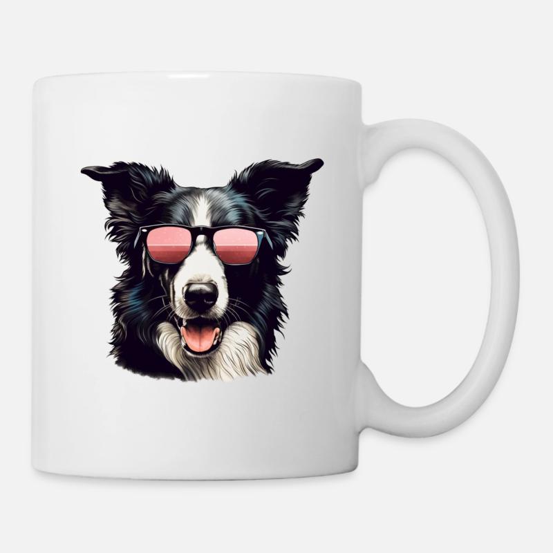 Border Collie Cool - Border Collie - Tasse - Weiß