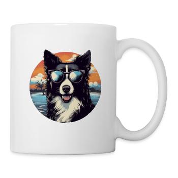 Border Collie Cool - Border Collie Hund - Tasse - Weiß - Rechts