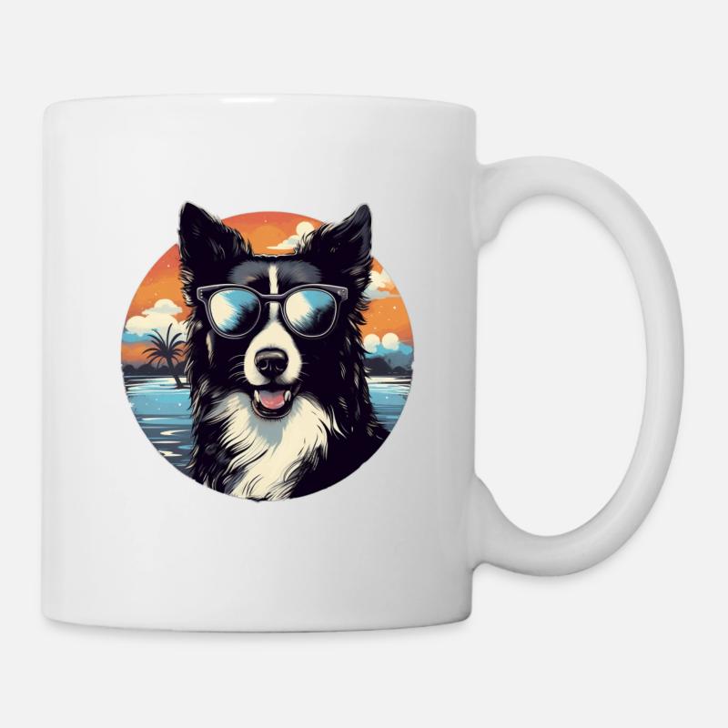 Border Collie Cool - Chien Border Collie - Mug blanc - blanc