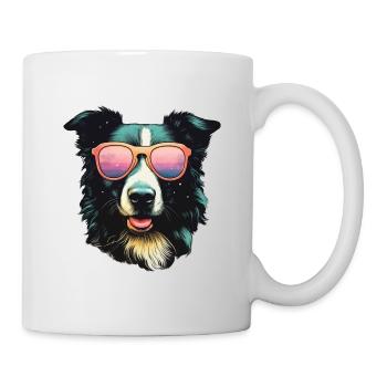 Border Collie Cool - Border Collie Hund - Tasse - Weiß - Rechts