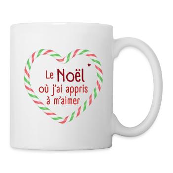 Illustration Le Noël où j'ai appris à m'aimer - Mug blanc - blanc - Droite