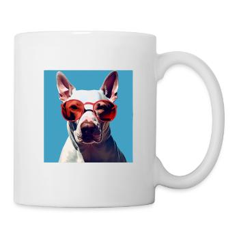 Bull Terrier Cool - Bull Terrier Dog - Mug - white - Right
