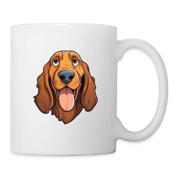 American Waterhound Dog Breed Cartoon Kawaii Illus - Mug - white - Right
