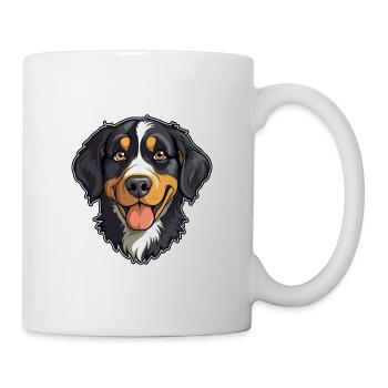 Appenzeller Sennenhund Dog Breed Cartoon Kawaii Il - Mug - white - Right