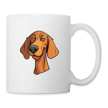 Danish Broholmer Dog Breed Cartoon Kawaii Illustra - Mug - white - Right