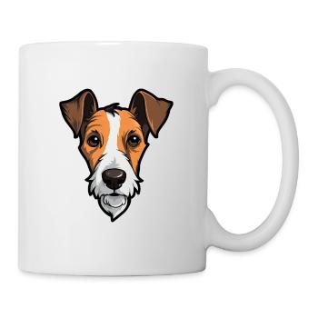 Chilean Fox Terrier Dog Breed Cartoon Kawaii Illus - Mug - white - Right