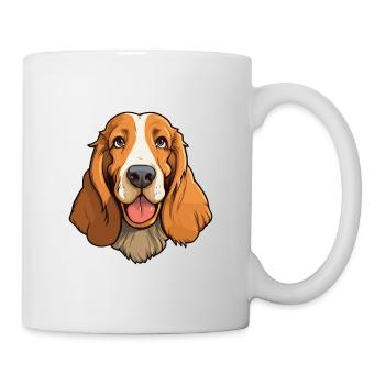Österreichischer Brandlbracke Hund Rasse Cartoon Kawaii Ill - Tasse - Weiß - Rechts