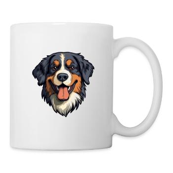 Berner Laufhund Dog Breed Cartoon Kawaii Illustrat - Mug - white - Right
