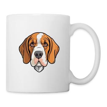 Braque Du Bourbonnais Hunderasse Cartoon Kawaii Ill - Tasse - Weiß - Rechts