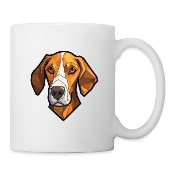 Braque Français Race de chien Cartoon Kawaii Illustrat - Mug blanc - blanc - Droite