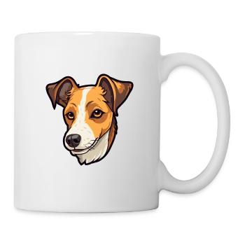 Race de chien Terrier brésilien Cartoon Kawaii Illustr - Mug blanc - blanc - Droite