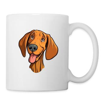 Broholmer Hunderasse Karikatur Kawaii Illustration - Tasse - Weiß - Rechts