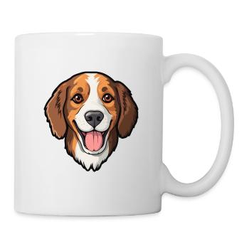 Cao Da Serra De Aires Hunderasse Cartoon Kawaii Ill - Tasse - Weiß - Rechts