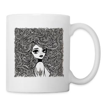 Coiffure #1 - Mug blanc - blanc - Droite