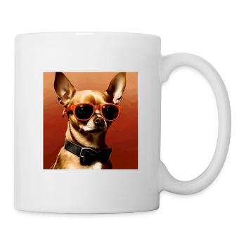 Chihuahua Cool - Chihuahua Chien - Mug blanc - blanc - Droite