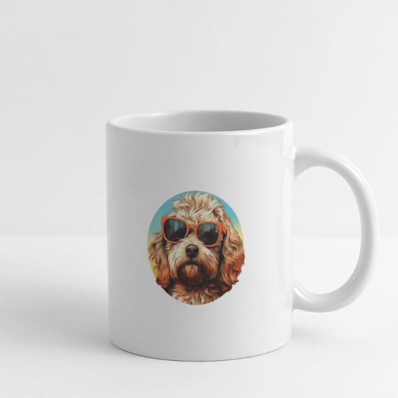 Cockapoo Cool - Chien Cockapoo Mug blanc