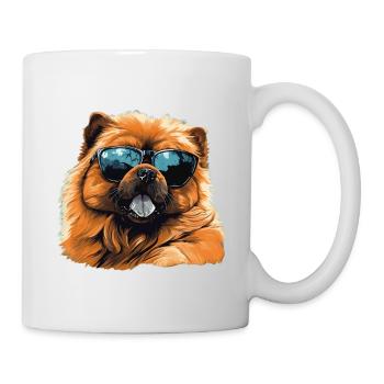 Chow Chow Cool - Chow Chow Hund - Tasse - Weiß - Rechts