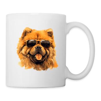 Chow Chow Cool - Chow Chow Hund - Tasse - Weiß - Rechts