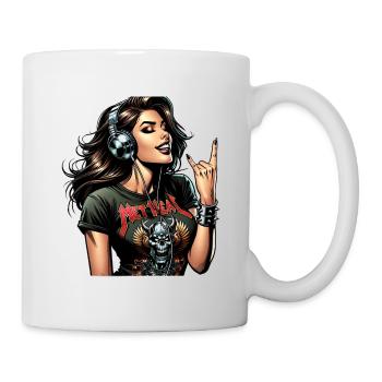 Metal Rebel Girl - Mug - white - Right