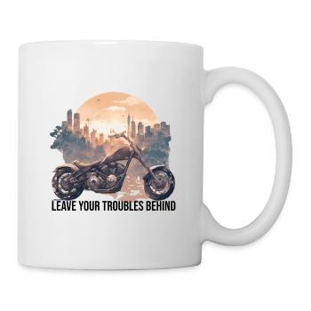 Leave Your Troubles Behind, Live Free and Ride - Mug - white - Right