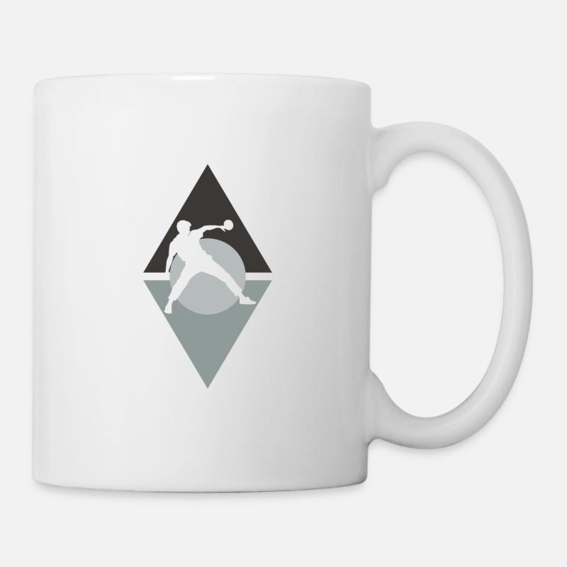 Tennis de table Tennis de table Raquette de tennis de table - Mug blanc - blanc