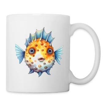 Blue Blowfish - Mug - white - Right