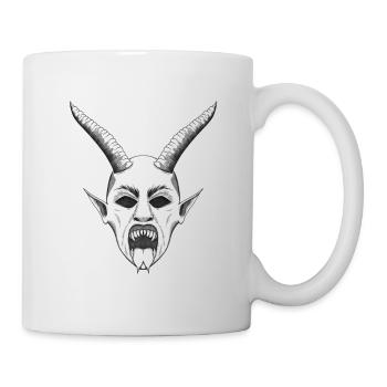 Krampuskopf Vers. 3 - Tasse - Weiß - Rechts