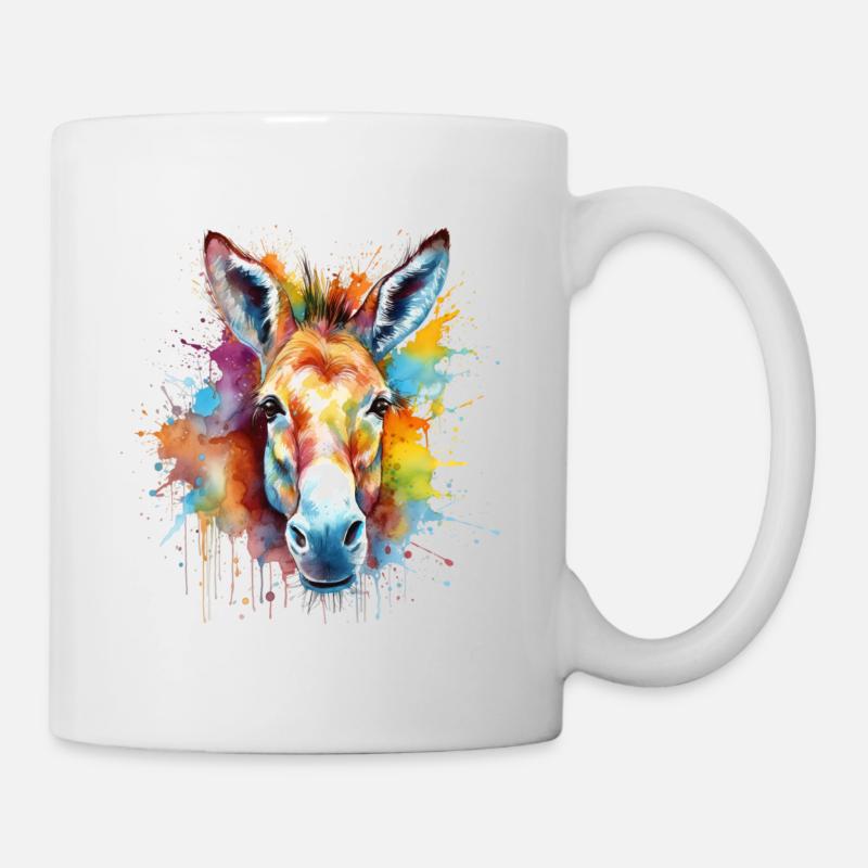 Esel - Tasse - Weiß