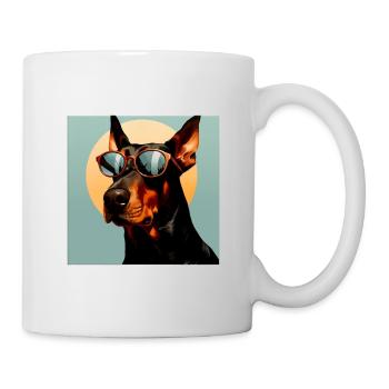 Doberman Cool - Doberman Dog - Mug - white - Right