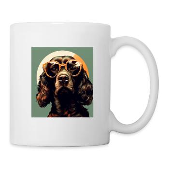 Field Spaniel Cool - Field Spaniel Hund - Tasse - Weiß - Rechts