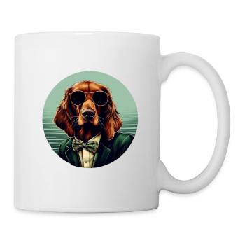 Irish Setter Cool - Irish Setter Hund - Tasse - Weiß - Rechts