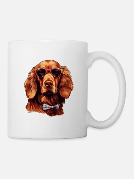 Irish Setter Cool - Chien Setter irlandais - Mug blanc - blanc