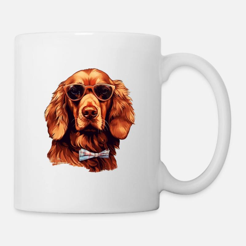 Irish Setter Cool - Chien Setter irlandais - Mug blanc - blanc
