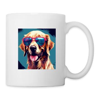 Golden Retriever Cool - Golden Retriever Dog - Mug - white - Right