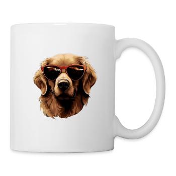 Golden Retriever Cool - Golden Retriever Dog - Mug - white - Right