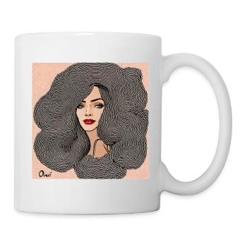 Hairstyle #3 - Mug blanc - blanc - Droite