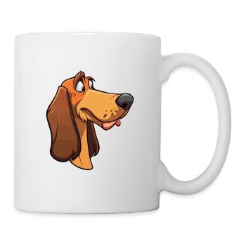 Finnish Hound Dog Breed Cartoon Kawaii Illustratio - Mug - white - Right