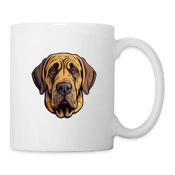 Brasileiro race de chien dessin animé kawaii illustration - Mug blanc - blanc - Droite
