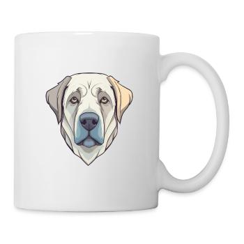 Kangal chien race dessin animé Kawaii Illustration - Mug blanc - blanc - Droite