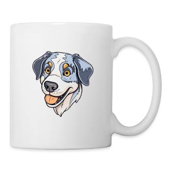 Moscow Watchdog Dog Breed Cartoon Kawaii Illustrat - Mug - white - Right